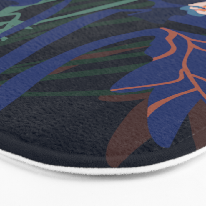 Wild flowers â modern floral illustration Bath Mat Gallery Image 3