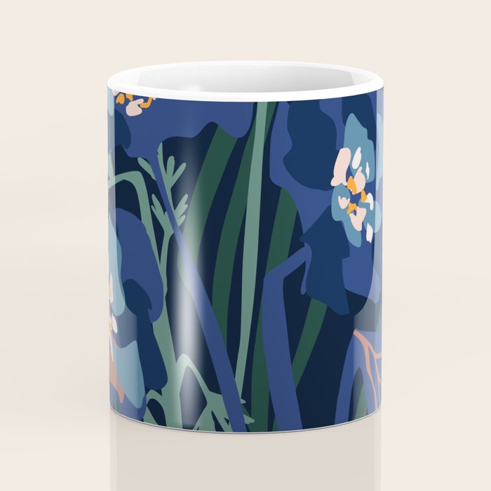 Wild flowers â modern floral illustration Coffee Mug Gallery Image 4