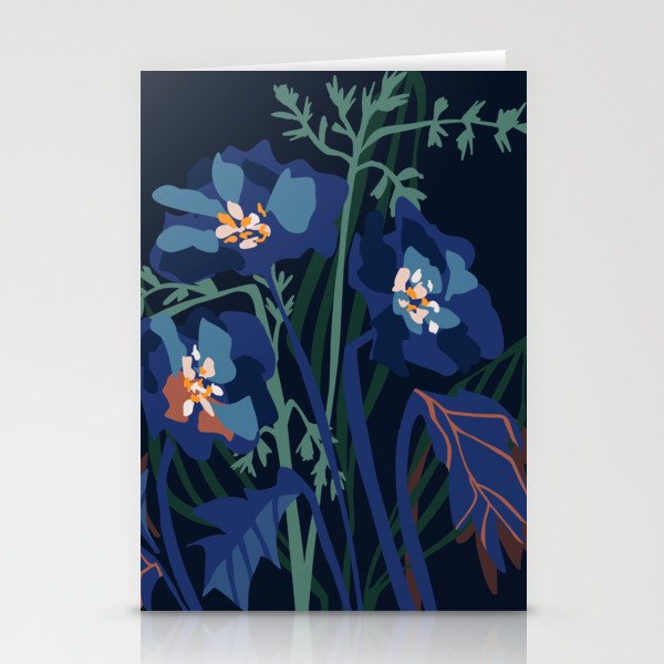 Wild flowers â modern floral illustration Stationery Card Gallery Image 1