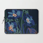 Wild flowers â modern floral illustration Laptop Sleeve Gallery Image 1