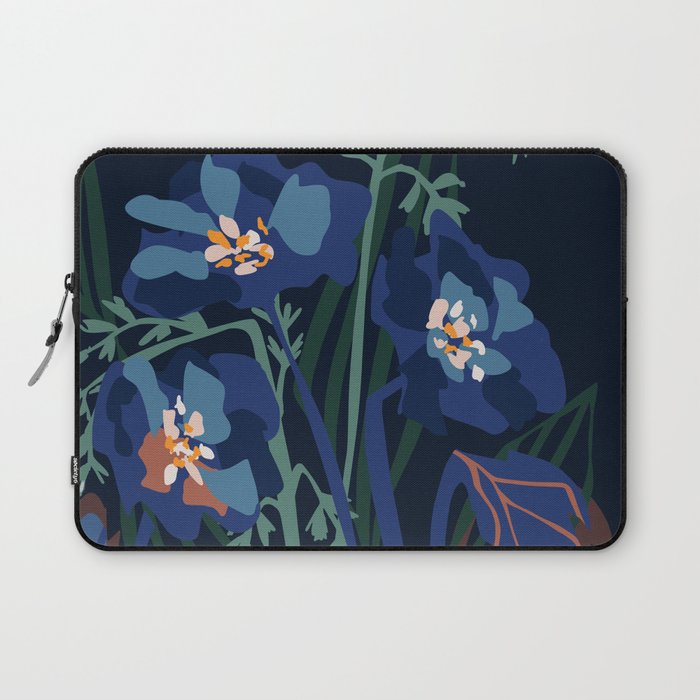Wild flowers â modern floral illustration Laptop Sleeve Gallery Image 1