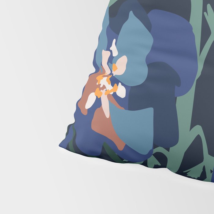 Wild flowers â modern floral illustration Pillow Sham Gallery Image 4