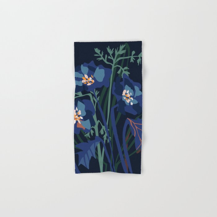 Wild flowers â modern floral illustration Bath Towel Gallery Image 1