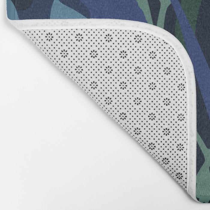 Wild flowers â modern floral illustration Bath Mat Gallery Image 2