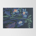 Wild flowers â modern floral illustration Rug Gallery Image 2