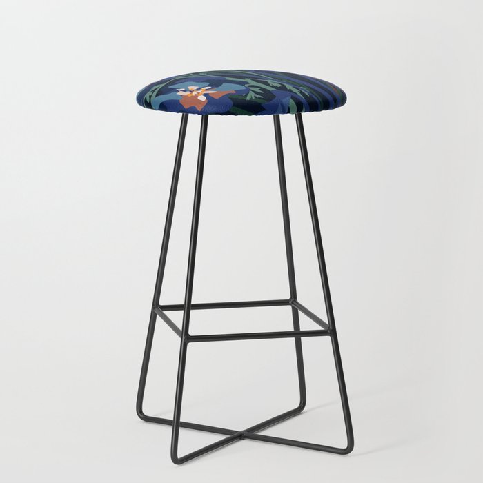 Wild flowers â modern floral illustration Stool Gallery Image 1
