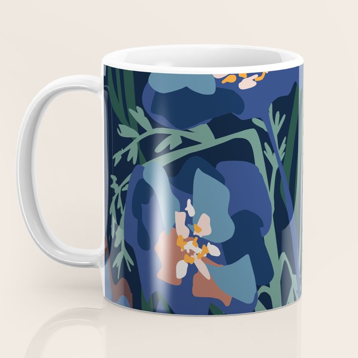 Wild flowers â modern floral illustration Coffee Mug Gallery Image 3