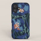 Wild flowers â modern floral illustration iPhone Case Gallery Image 1