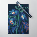 Wild flowers â modern floral illustration Wrapping Paper Gallery Image 1