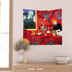 Matisse - The Dessert, Harmony in Red, 1908 Artwork Wall Tapestry Gallery Image 2