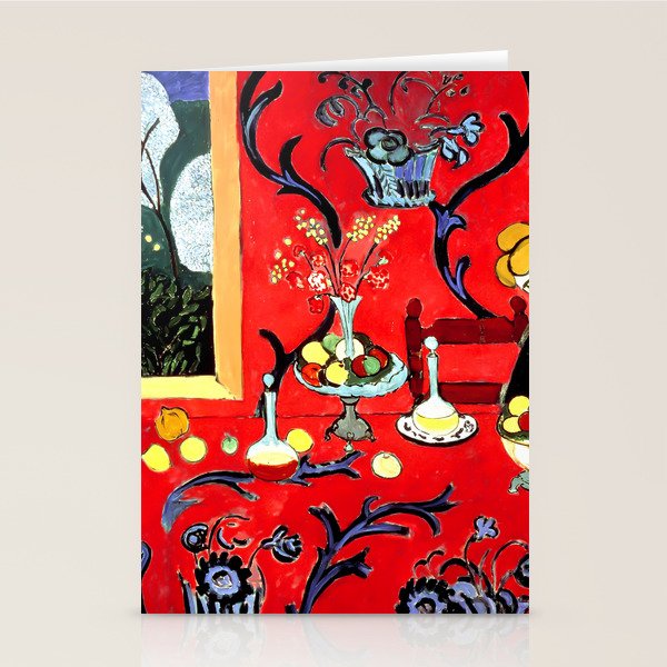 Matisse - The Dessert, Harmony in Red, 1908 Artwork Stationery Card Gallery Image 2