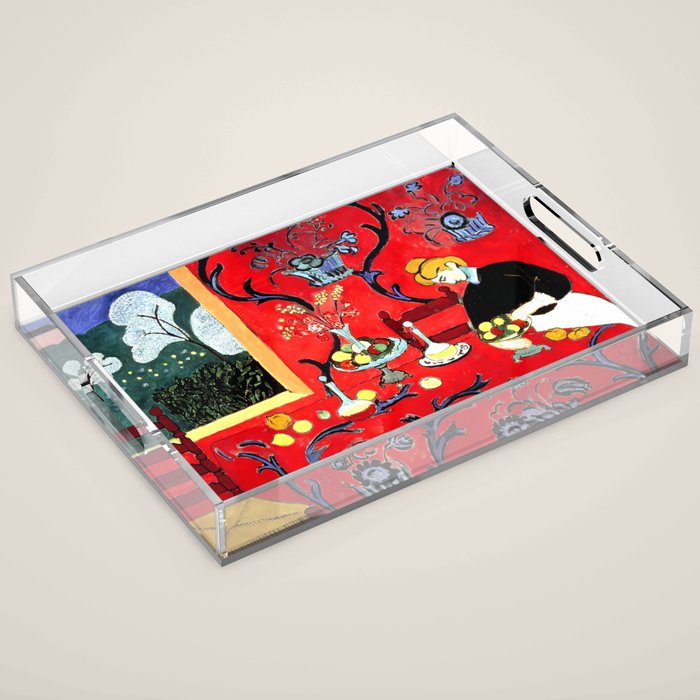 Matisse - The Dessert, Harmony in Red, 1908 Artwork Acrylic Tray Gallery Image 1