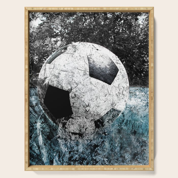 Modern soccer version 1 Serving Tray Gallery Image 1