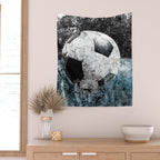 Modern soccer version 1 Wall Tapestry Gallery Image 2