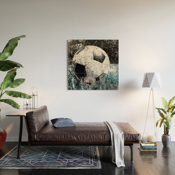 Modern soccer version 1 Wood Wall Art Gallery Image 2