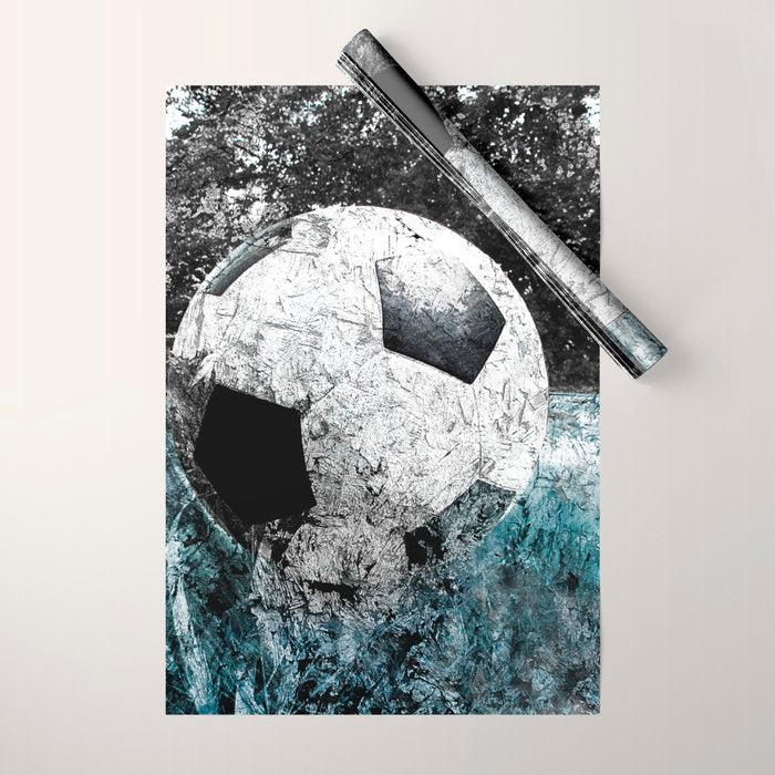 Modern soccer version 1 Wrapping Paper Gallery Image 1