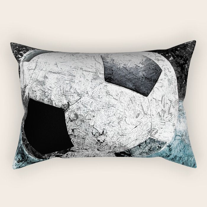 Modern soccer version 1 Rectangular Pillow Gallery Image 1