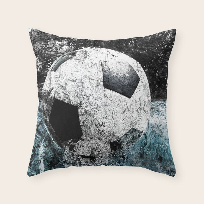 Modern soccer version 1 Throw Pillow Gallery Image 6