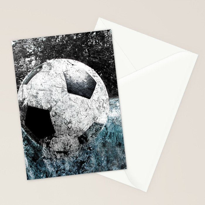 Modern soccer version 1 Stationery Card Gallery Image 2