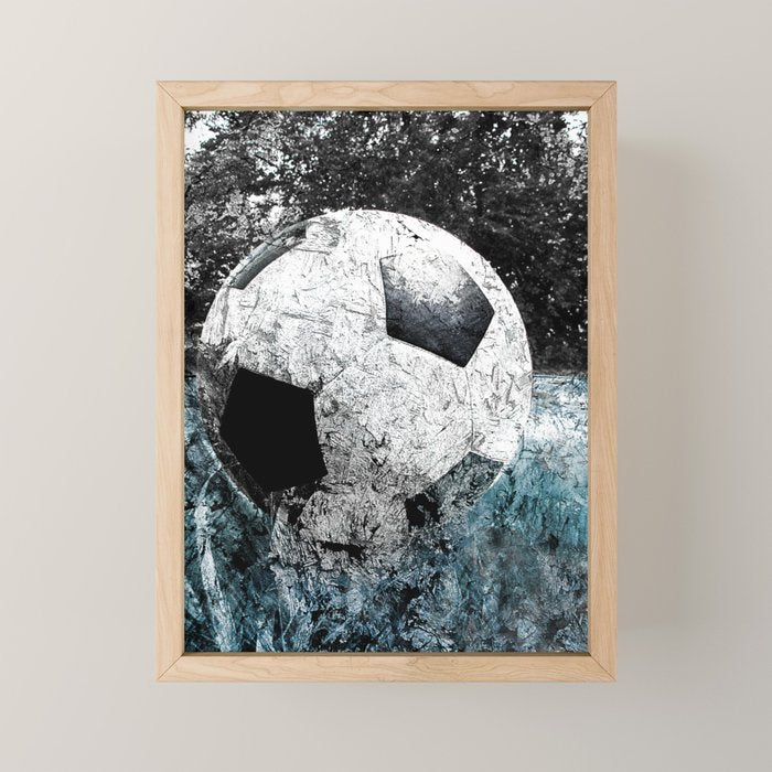 Modern soccer version 1 Mini Art Print Gallery Image 1