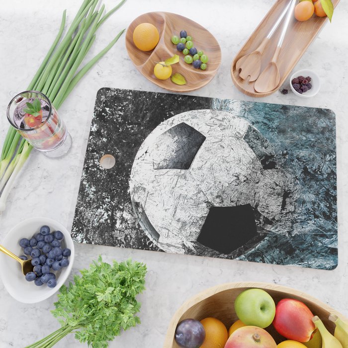 Modern soccer version 1 Cutting Board Gallery Image 2