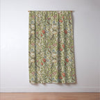 William Morris Golden Lily Minor Green Gold Vintage Pattern  Window Curtain Gallery Image 3