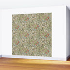William Morris Golden Lily Minor Green Gold Vintage Pattern  Wall Mural Gallery Image 2