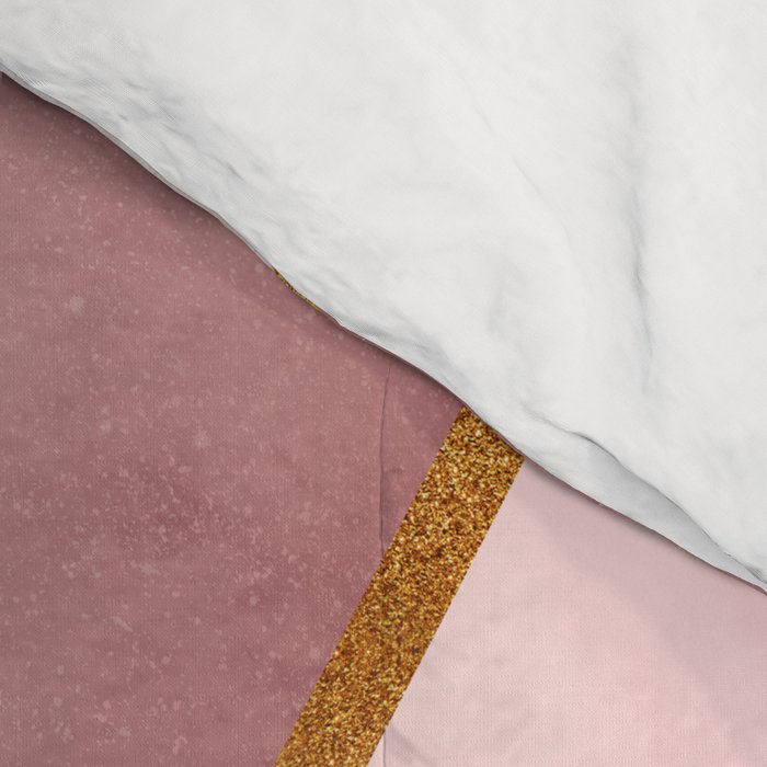 Pink and Gold Hexagon Quartz Comforter Gallery Image 4