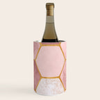 Pink and Gold Hexagon Quartz Wine Chiller Gallery Image 1