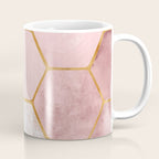 Pink and Gold Hexagon Quartz Coffee Mug Gallery Image 1