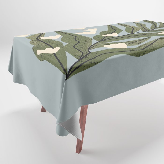 Reaching Tulips (Pale Blue) Tablecloth Gallery Image 1