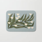 Reaching Tulips (Pale Blue) Bath Mat Gallery Image 1