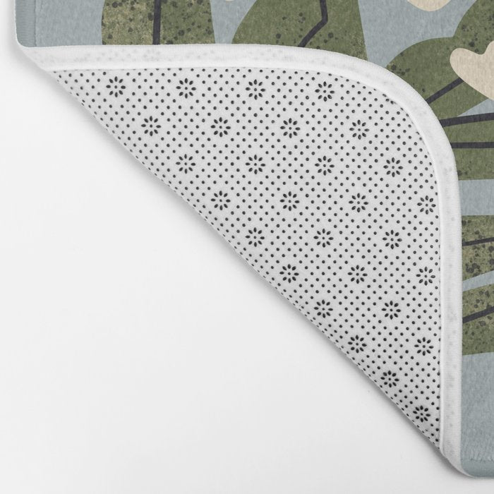 Reaching Tulips (Pale Blue) Bath Mat Gallery Image 2