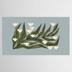 Reaching Tulips (Pale Blue) Tablecloth Gallery Image 2