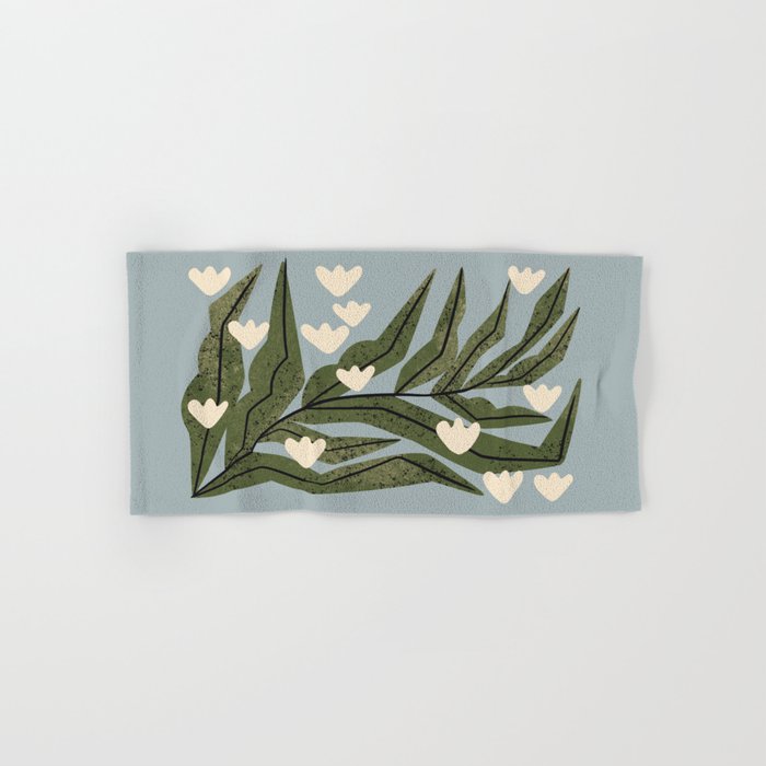 Reaching Tulips (Pale Blue) Bath Towel Gallery Image 1