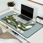 Reaching Tulips (Pale Blue) Desk Mat Gallery Image 2