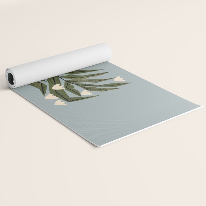 Reaching Tulips (Pale Blue) Yoga Mat Gallery Image 2