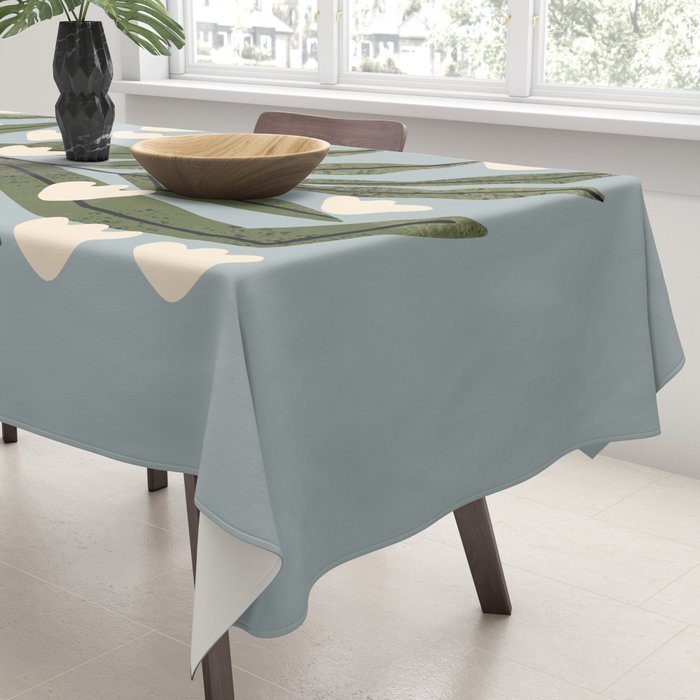 Reaching Tulips (Pale Blue) Tablecloth Gallery Image 3