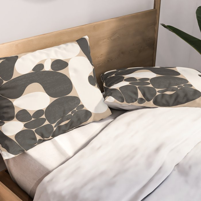 Abstract Pebbles Pillow Sham Gallery Image 2