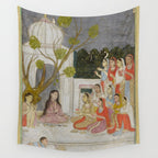 Fortune Teller Indian Painted Illustration Wall Tapestry Gallery Image 4