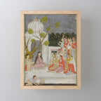 Fortune Teller Indian Painted Illustration Mini Art Print Gallery Image 1