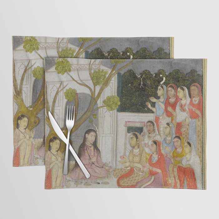 Fortune Teller Indian Painted Illustration Placemat Gallery Image 1