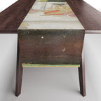 Fortune Teller Indian Painted Illustration Table Runner Gallery Image 1