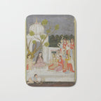 Fortune Teller Indian Painted Illustration Bath Mat Gallery Image 1