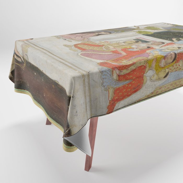 Fortune Teller Indian Painted Illustration Tablecloth Gallery Image 1