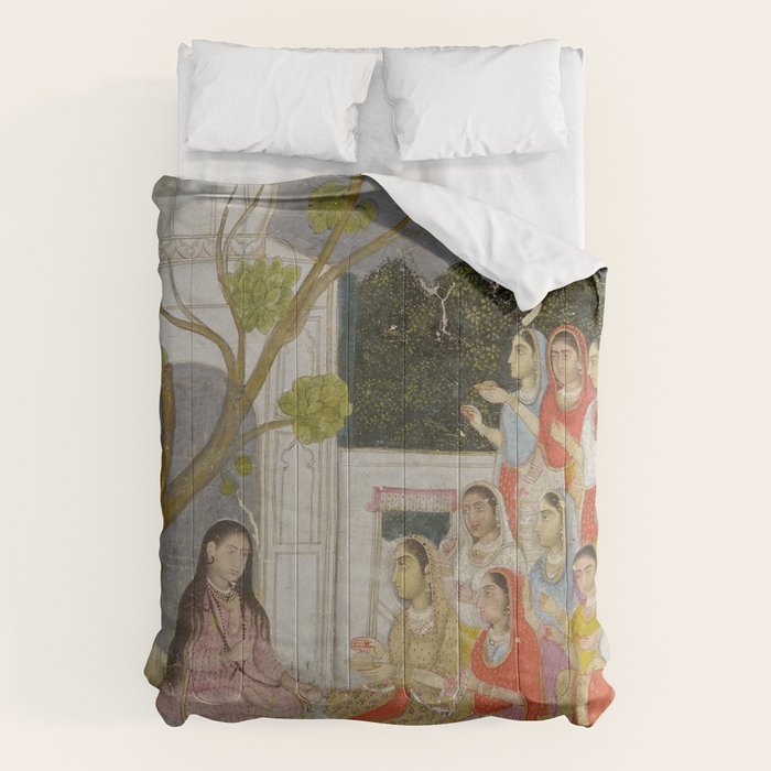Fortune Teller Indian Painted Illustration Comforter Gallery Image 6