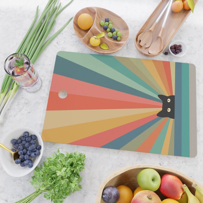 Cat Landscape 165C Cutting Board Gallery Image 2