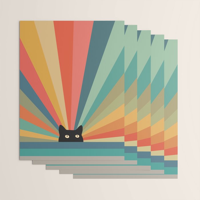 Cat Landscape 165C Wrapping Paper Gallery Image 3