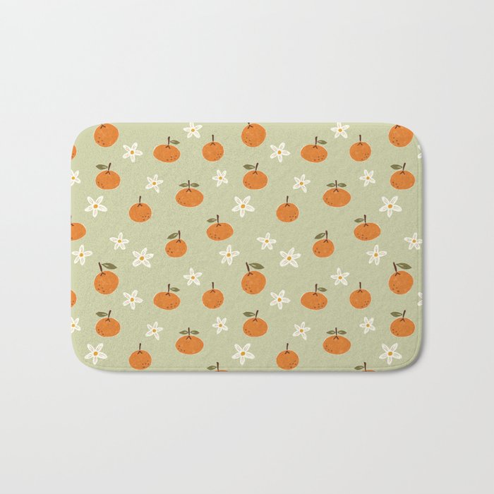 Little Orange Blossoms Bath Mat Gallery Image 1