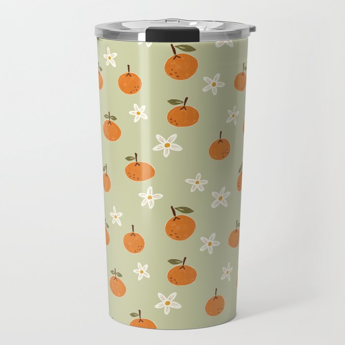 Little Orange Blossoms Travel Mug Gallery Image 1